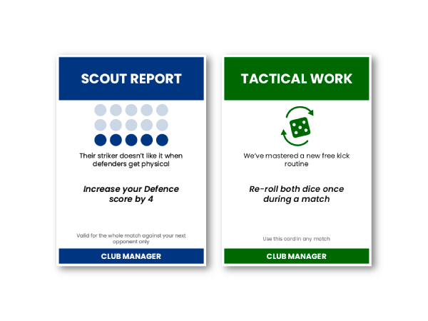 scouting and tactical cards