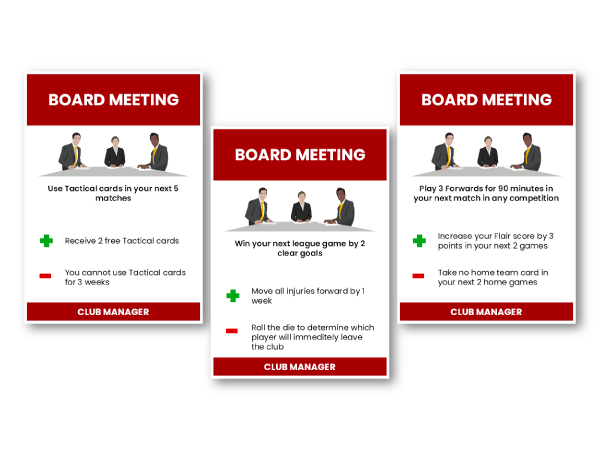 board meeting cards